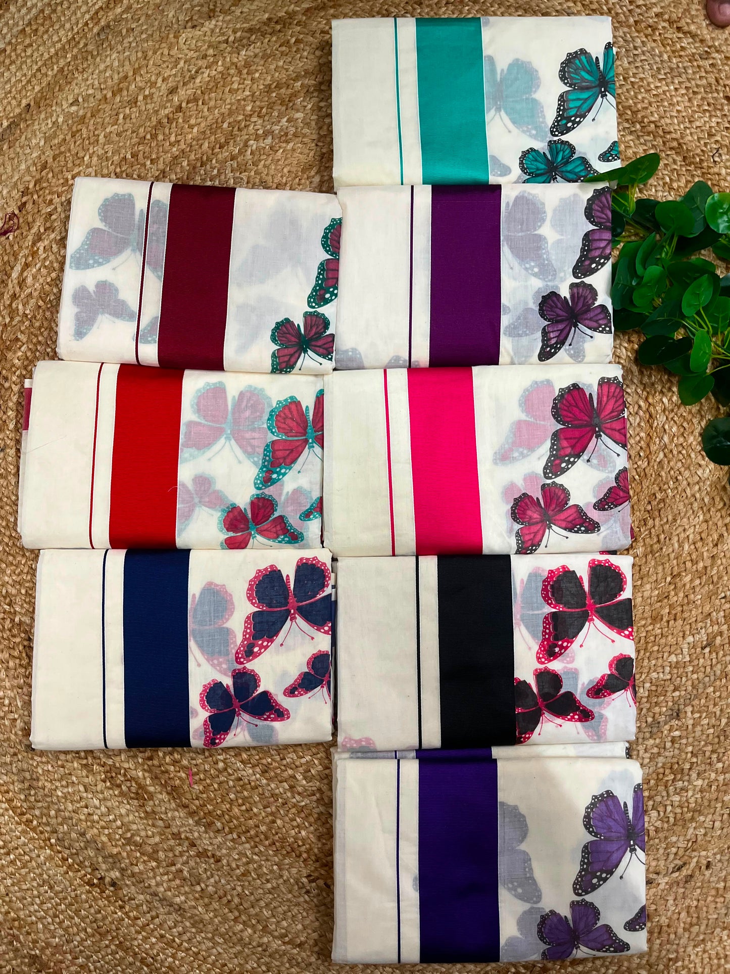 The butterfly Cotton Printed saree