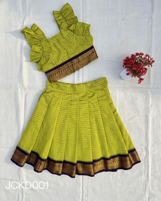 Kalyani Cotton Kids Traditional Skirt & Top