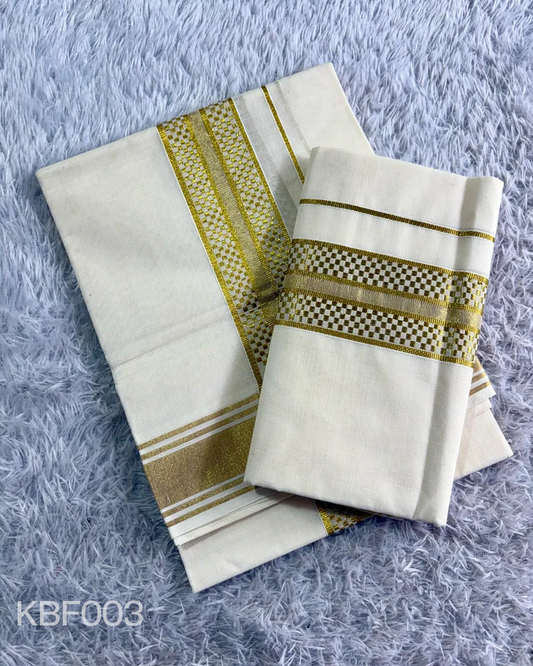 PURE COTTON KASAVU WEAVE SET MUNDU