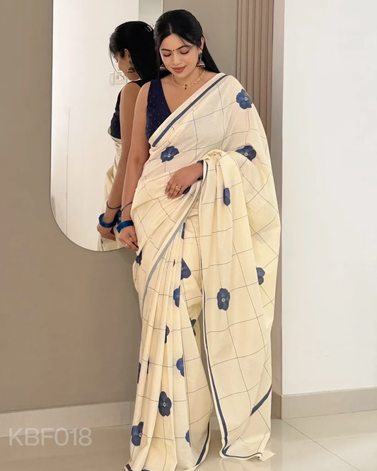 Indigo bloom checks