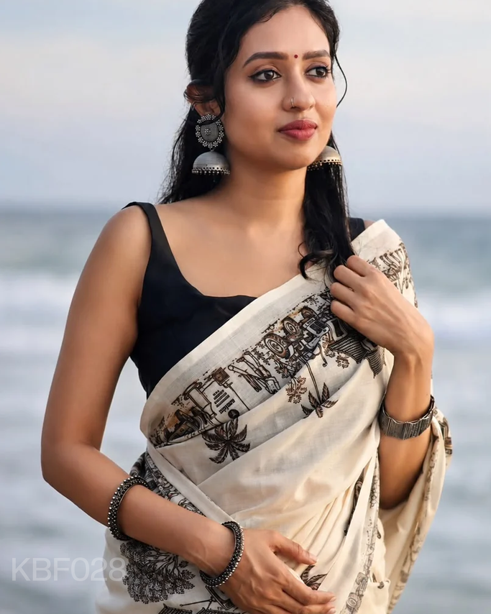Gramam printed cotton saree