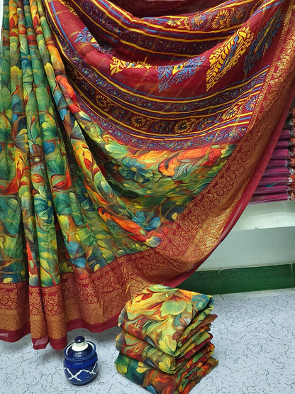 Hanvi work saree