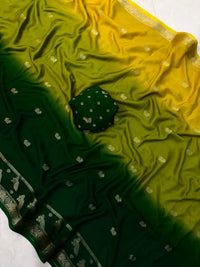 Pure crape silk saree with beautiful Prints