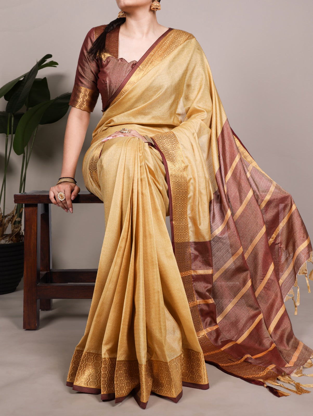 Poly Cotton Saree with Zari Weaving Work Online