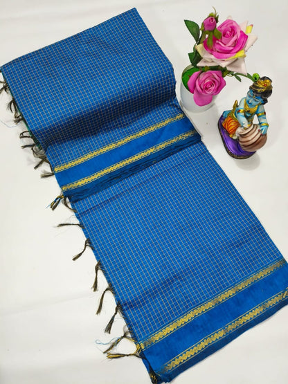 Premium Arani Checked Cotton Saree