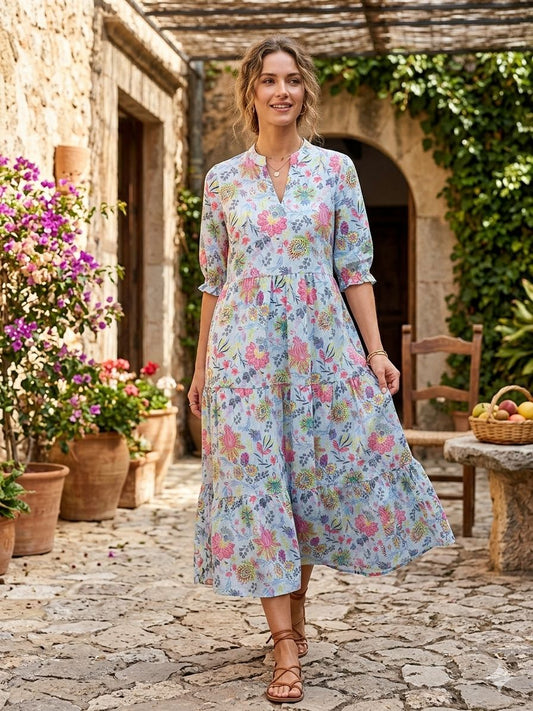 Summer Cotton One Piece Dress
