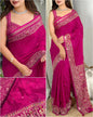 Ajrakh Printed Mul Cotton Saree