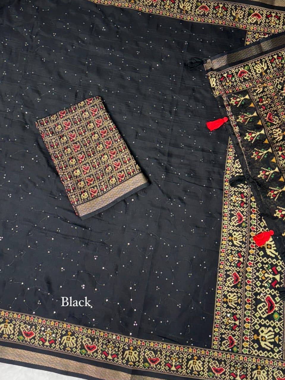 Ajrakh Printed Mul Cotton Saree