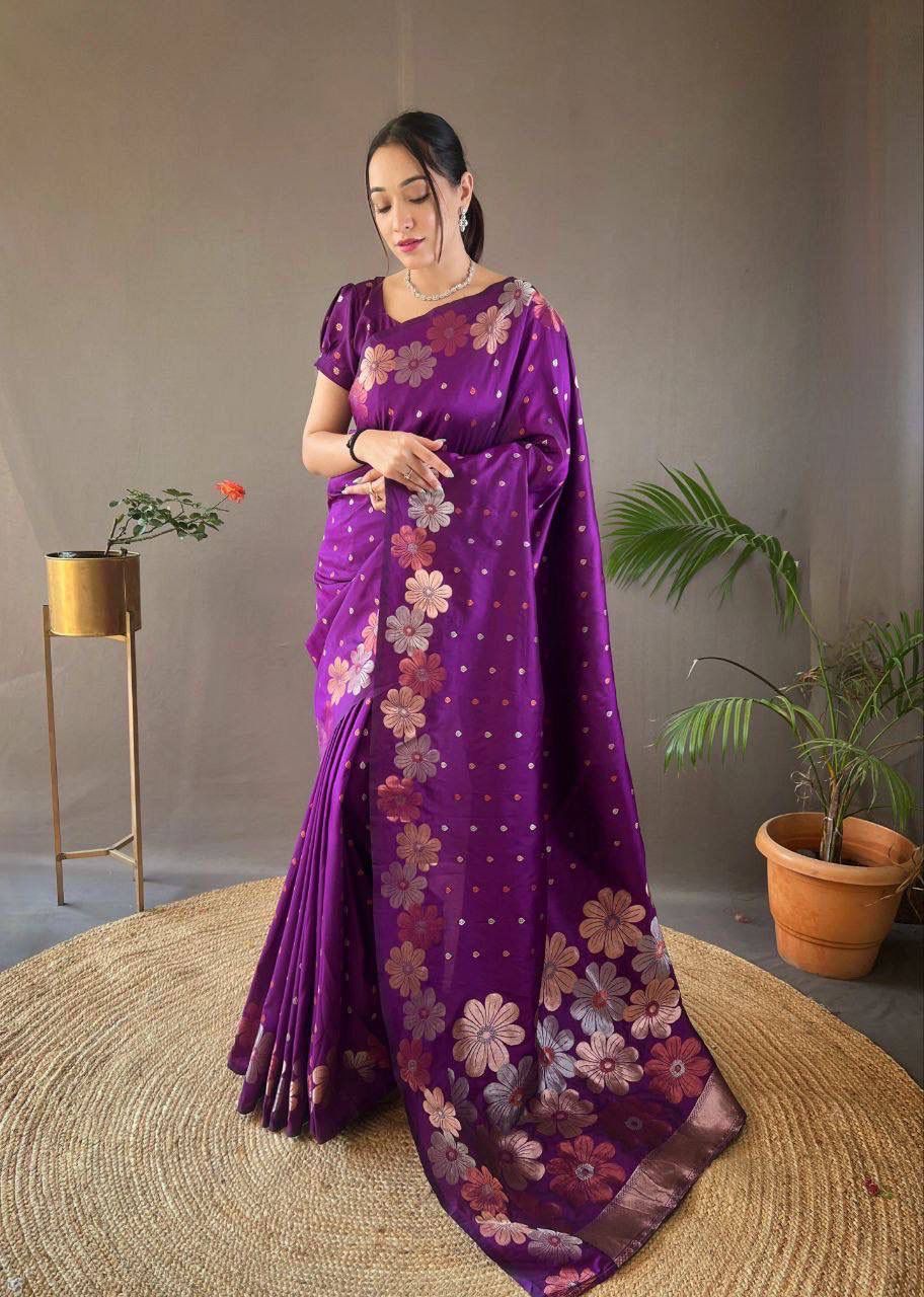Premium Nylon Silk Saree