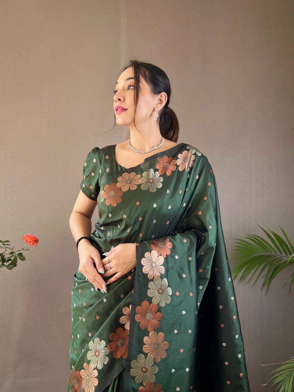 Premium Nylon Silk Saree