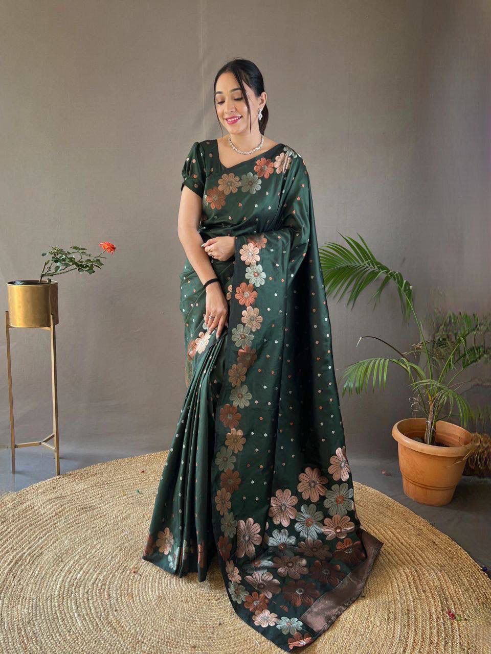 Premium Nylon Silk Saree
