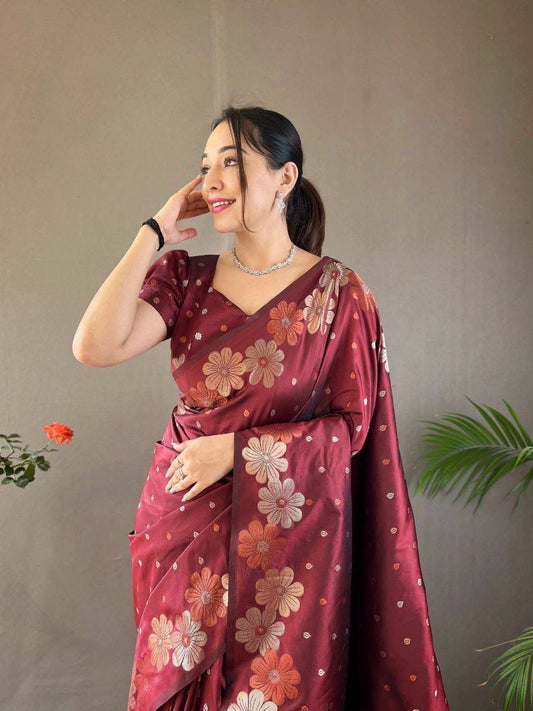 Premium Nylon Silk Saree