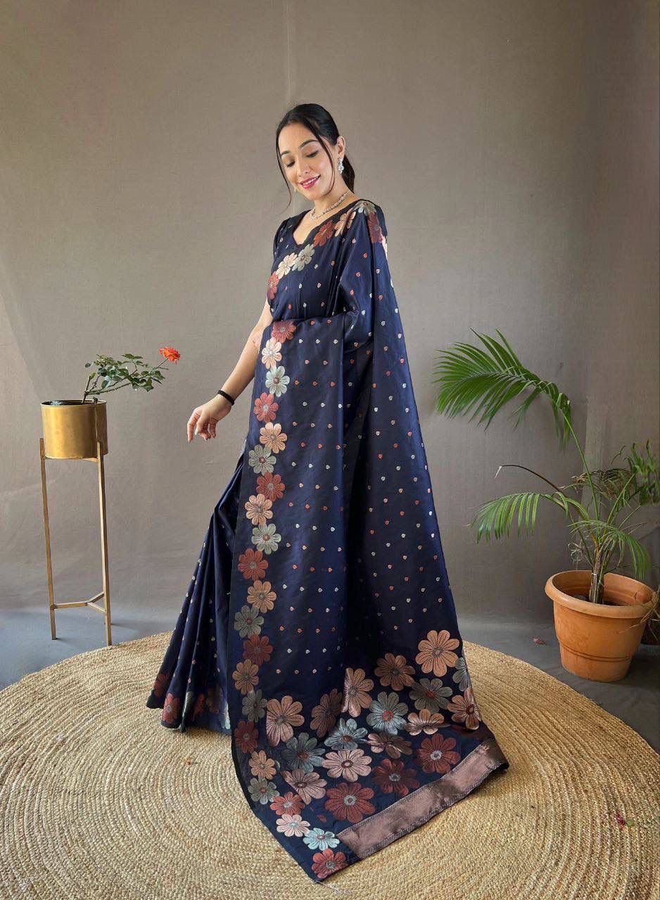 Premium Nylon Silk Saree