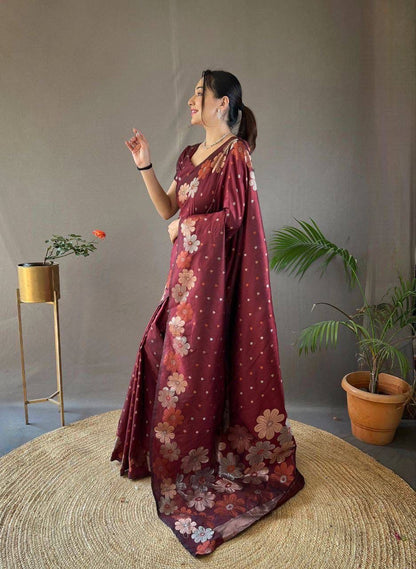 Premium Nylon Silk Saree