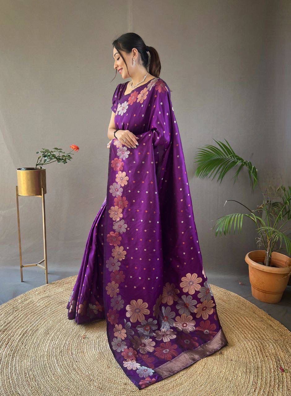 Premium Nylon Silk Saree