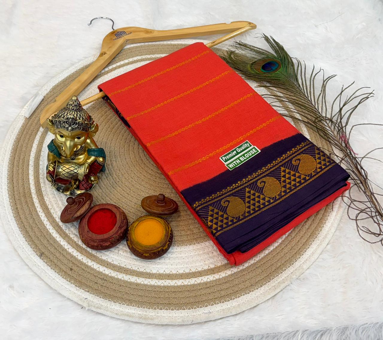 Velthari Sungudi Cotton Saree