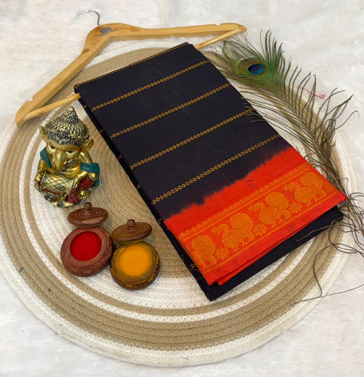 Velthari Sungudi Cotton Saree