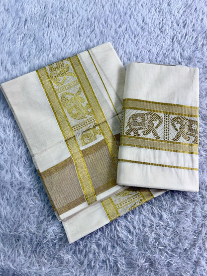 PURE COTTON KASAVU WEAVE SET MUNDU