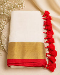 Mul Cotton – Red border