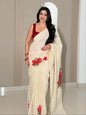 Red Blossom – Pure Cotton Digital Printed Saree
