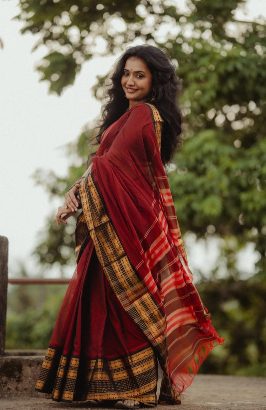 MALATHI – Retta Petta Border Saree
