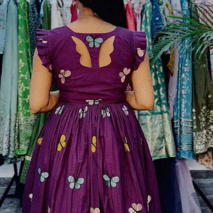 Flared/A-line Gown Purple