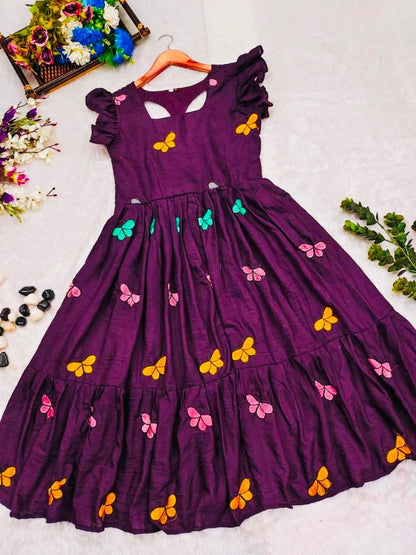Flared/A-line Gown Purple