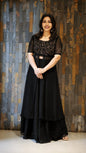 Umbrella flaired skirt and umbrella top