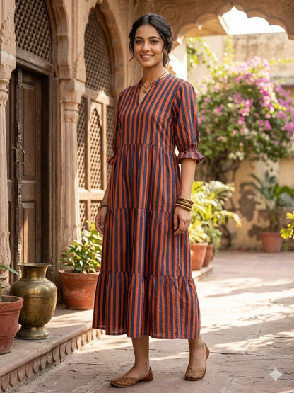 Summer Cotton One Piece Dress