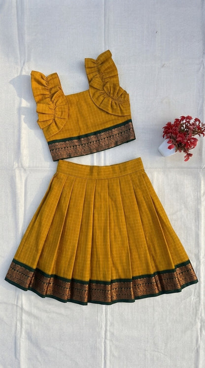 Kalyani Cotton Kids Traditional Skirt & Top