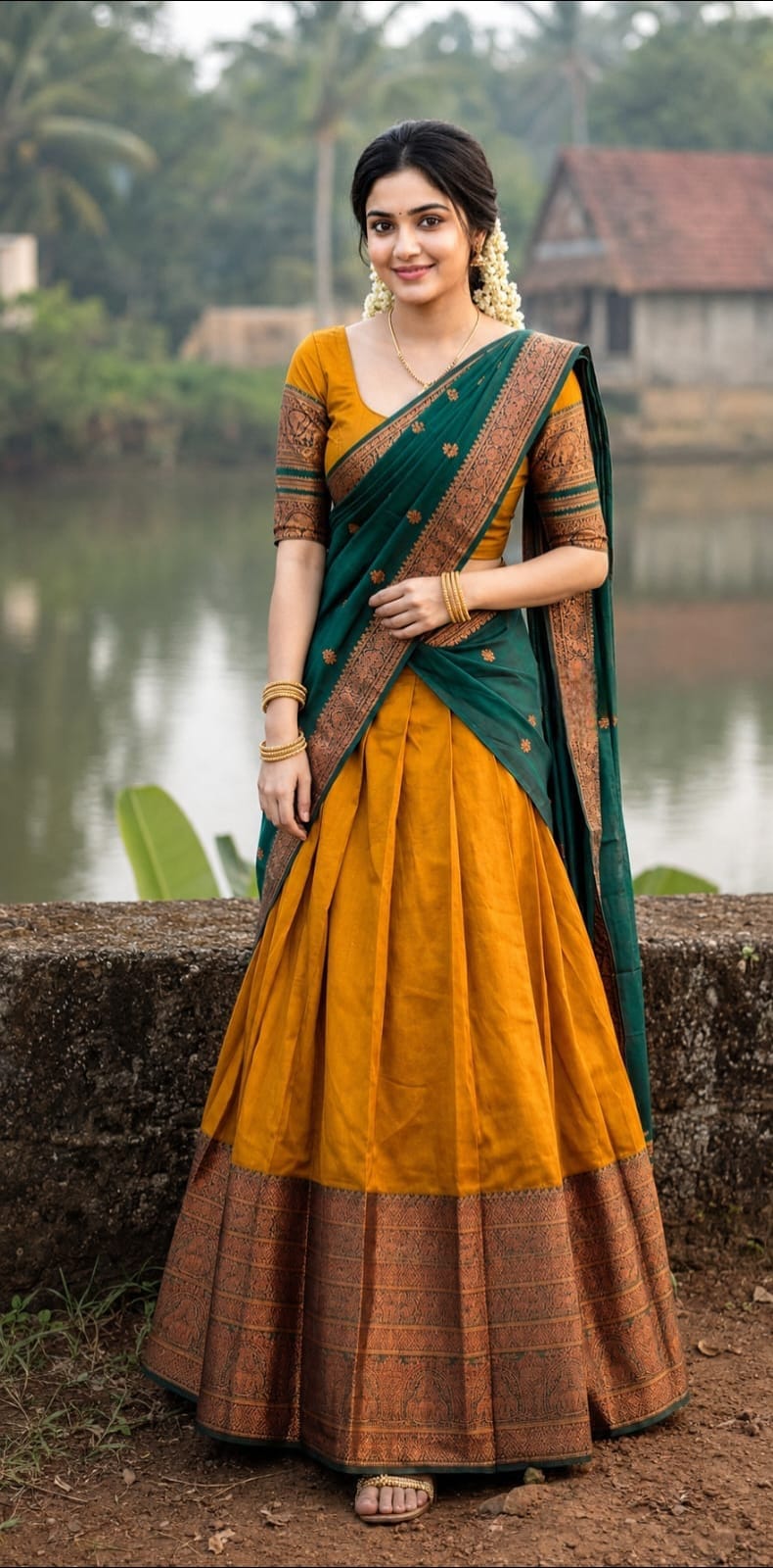 Traditional Dhavani set