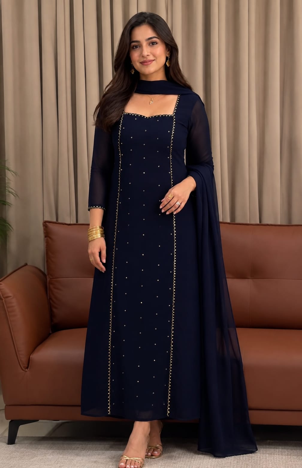 Elegant A-Line Kurta Set