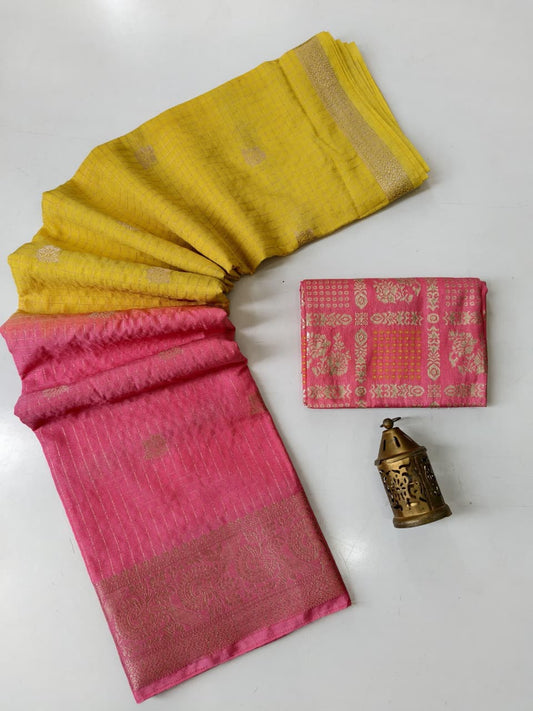 Pure soft glass fabric sarees