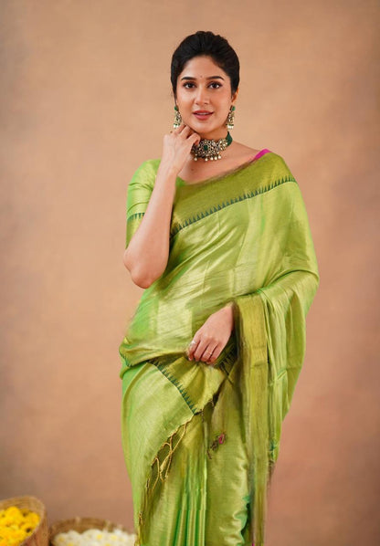 Soft Tissue Cotton Saree
