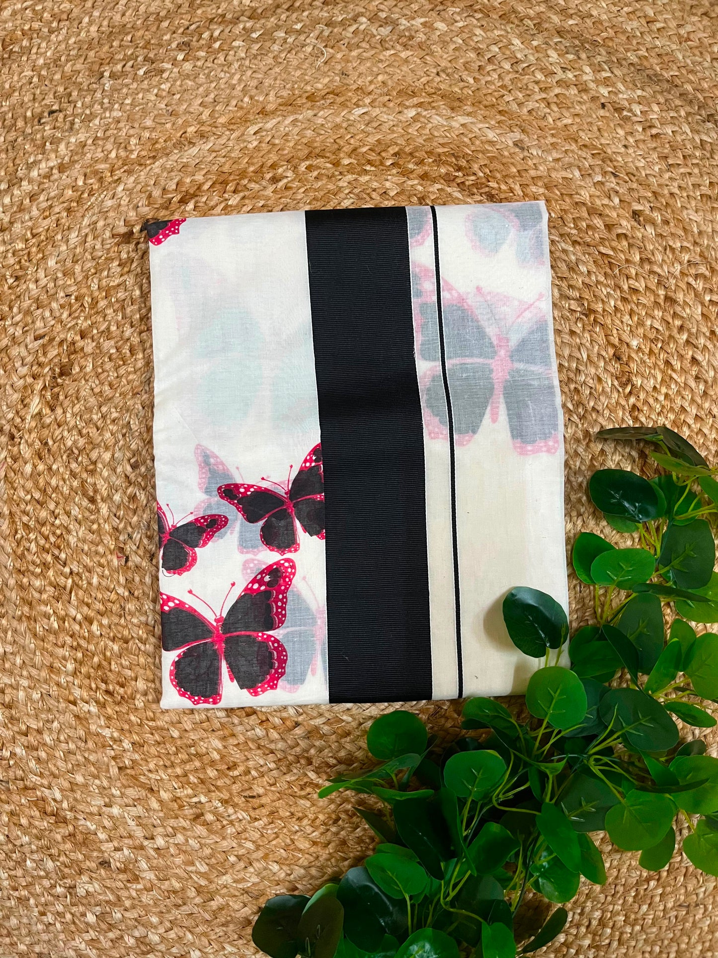 The butterfly Cotton Printed saree