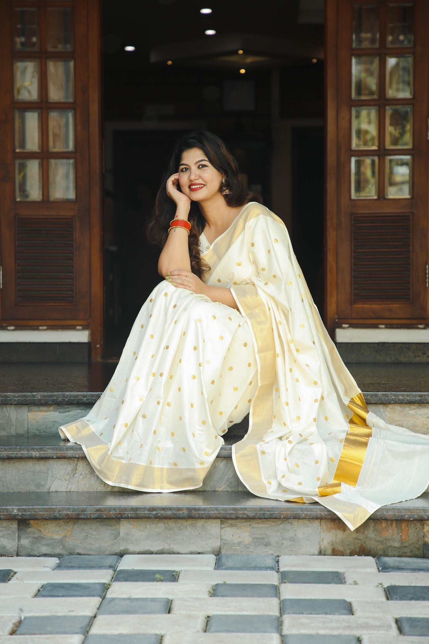 Small polka saree