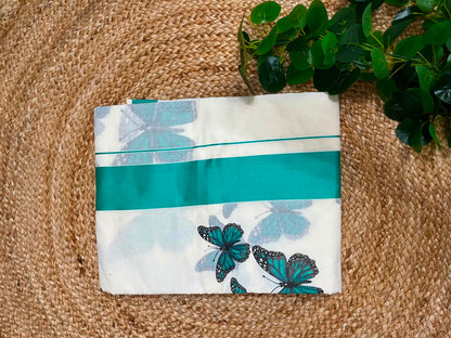 The butterfly Cotton Printed saree