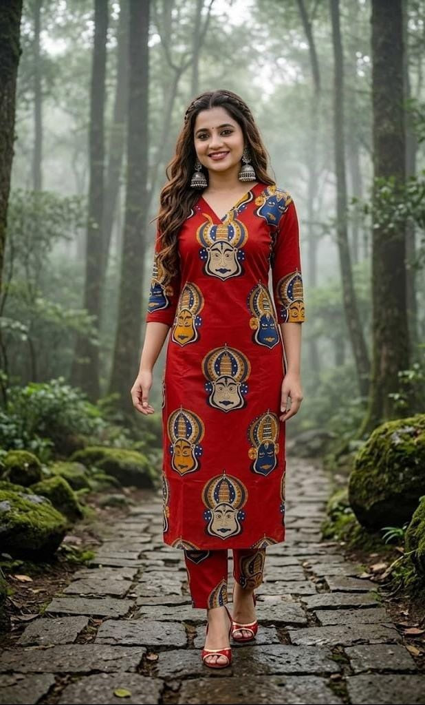 KADHAKALI PRINT CO ORD SET