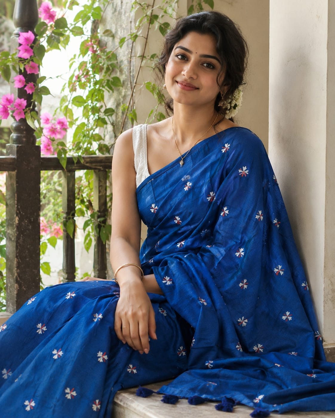 KAADHI COTTON EMBROIDERY SAREE