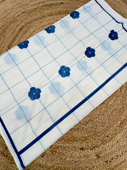 Indigo bloom checks