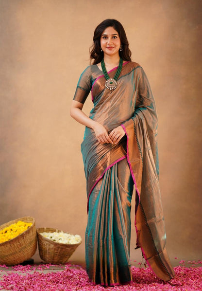 Soft Tissue Cotton Saree