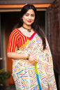 Soft linen saree