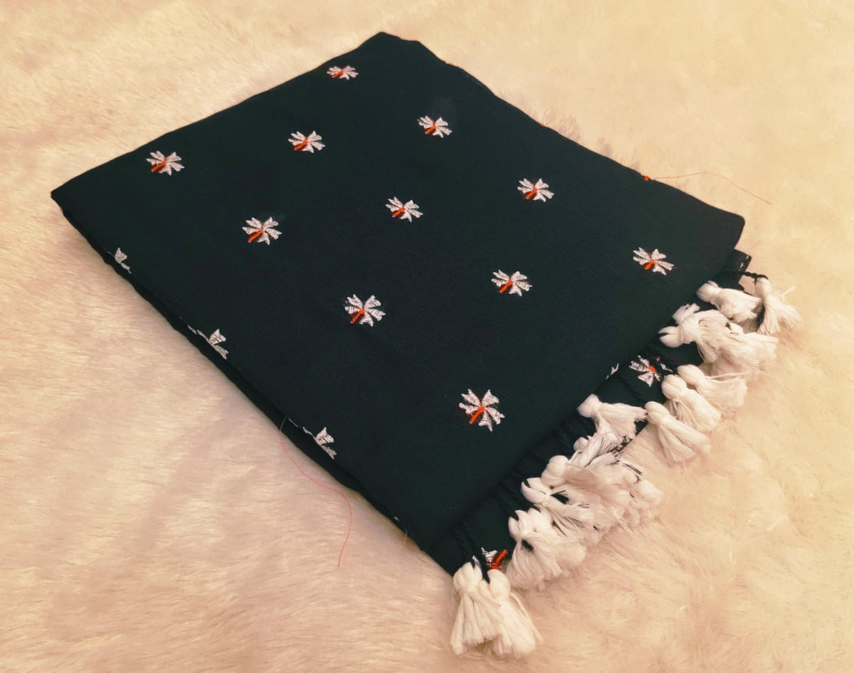 KAADHI COTTON EMBROIDERY SAREE