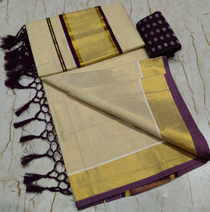 Golden Tissue Fancy Sarees